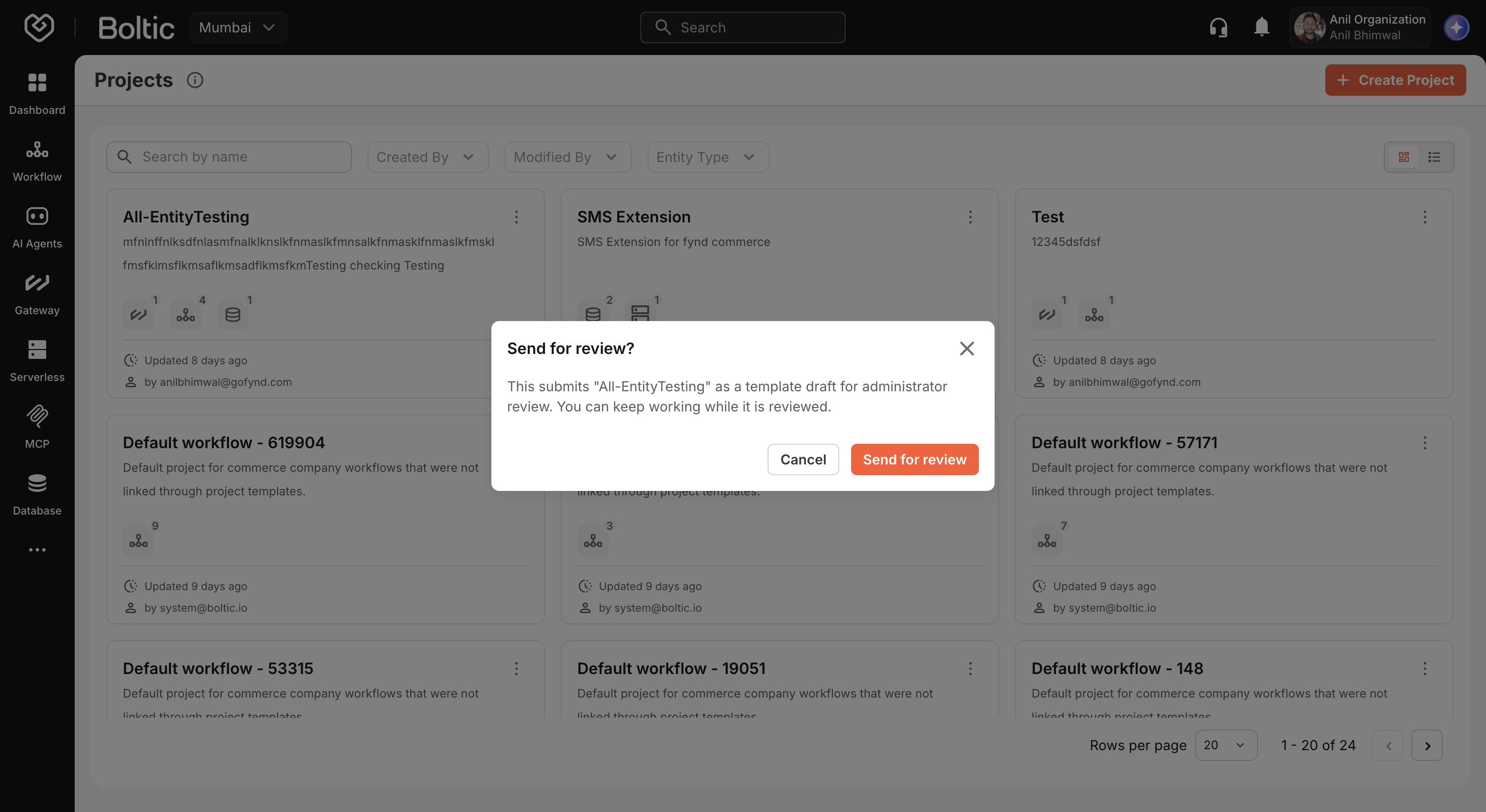 Publish as a template